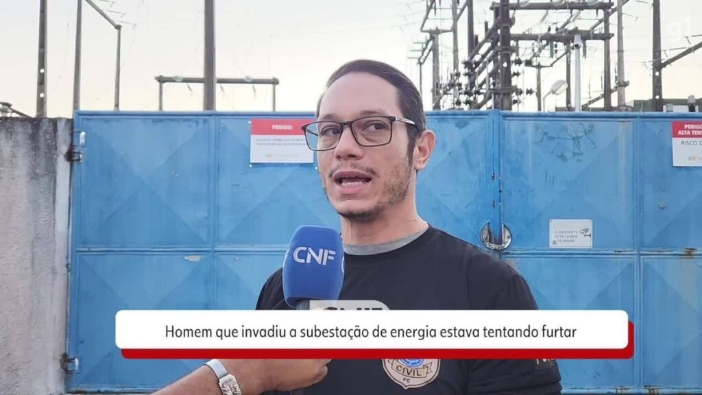 Homem que invadiu subestação de energia tentou furtar, diz Polícia Civil; vários bairros de Caruaru tiveram interrupção no fornecimento | Caruaru e Região