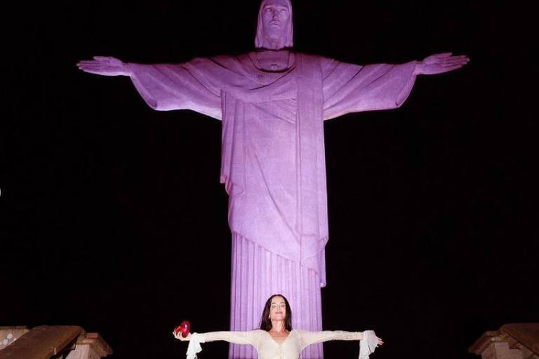 Katy Perry visita Cristo Redentor para show no Rock in Rio - 21/09/2024 - Ilustrada