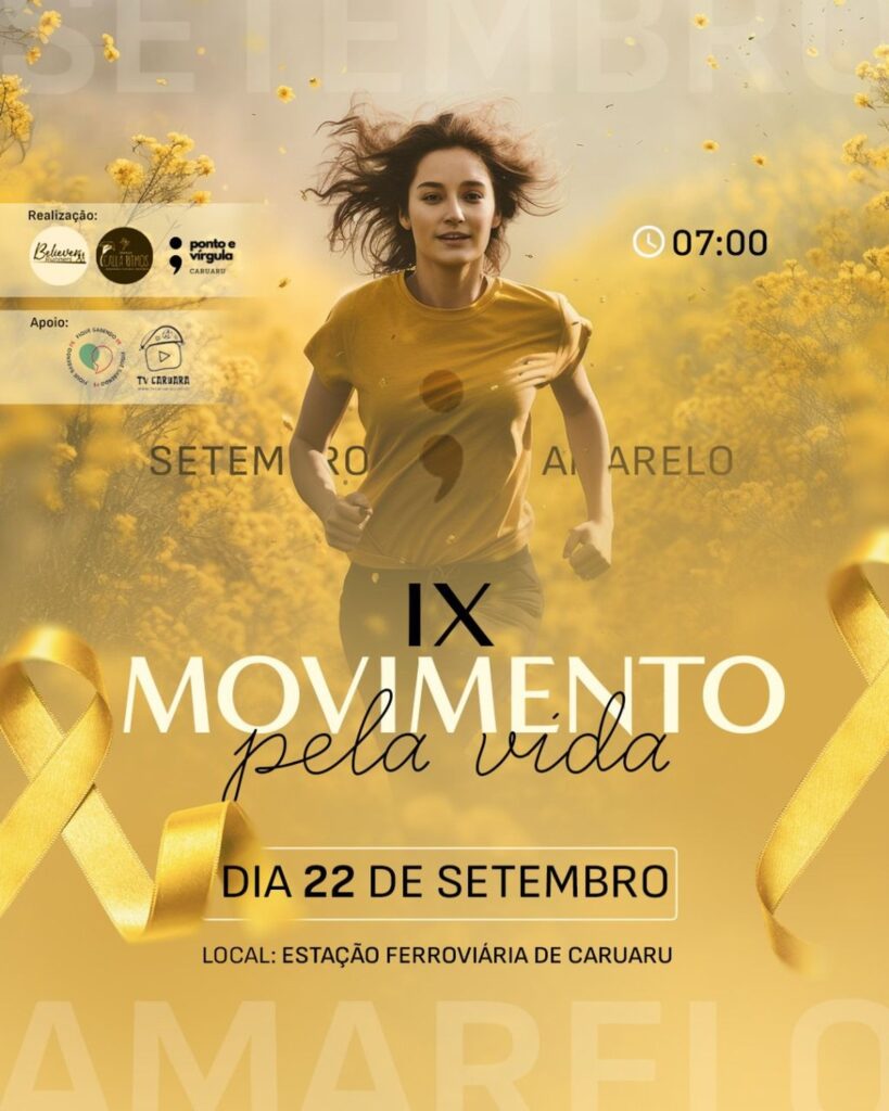 Setembro Amarelo: Caruaru recebe evento gratuito com atividades físicas ao ar livre | Caruaru e Região
