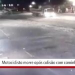 VÍDEO mostra colisão entre caminhão e moto; acidente aconteceu na BR-104 em Toritama e deixou um morto | Caruaru e Região