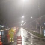 A concessionária interditou trecho da BR-101 no distrito de Muriqui, região de Mangaratiba, no Rio