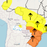 Inmet emitiu alertas para tempestade e chuvas intensas para 13 estados e o DF