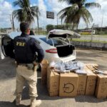 PRF apreende 8 mil maços de cigarro paraguaio no Recife