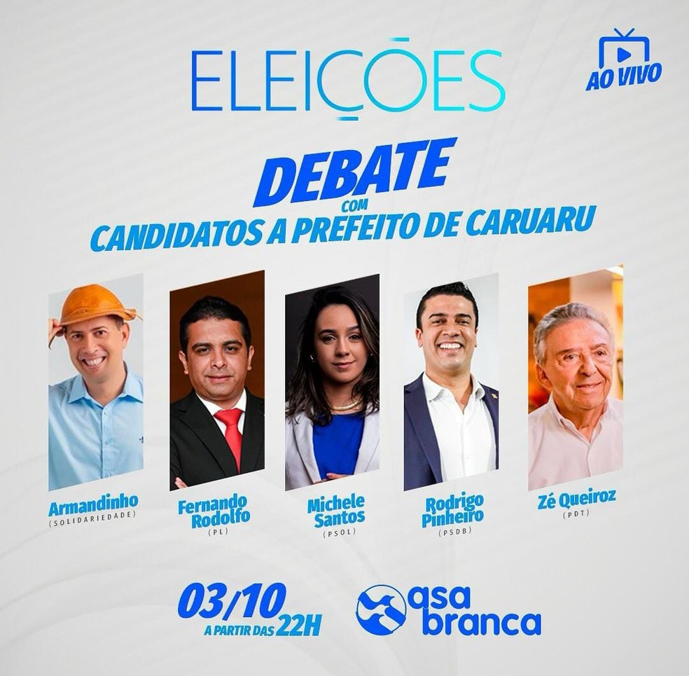 Último debate para prefeito de Caruaru, nesta quinta-feira