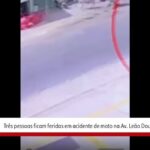 VÍDEO: três pessoas ficam feridas após colisão de motos | Caruaru e Região