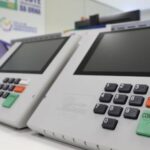 Urnas eletrônicas do modelo UE 2022, que será usado pela primeira vez nas eleições municipais de 2024