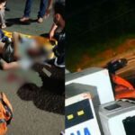 Câmera flagra acidente violento entre carro e moto em Apucarana