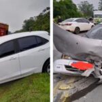 Casal bateu o carro ao tentar sair do motel sem paga a conta