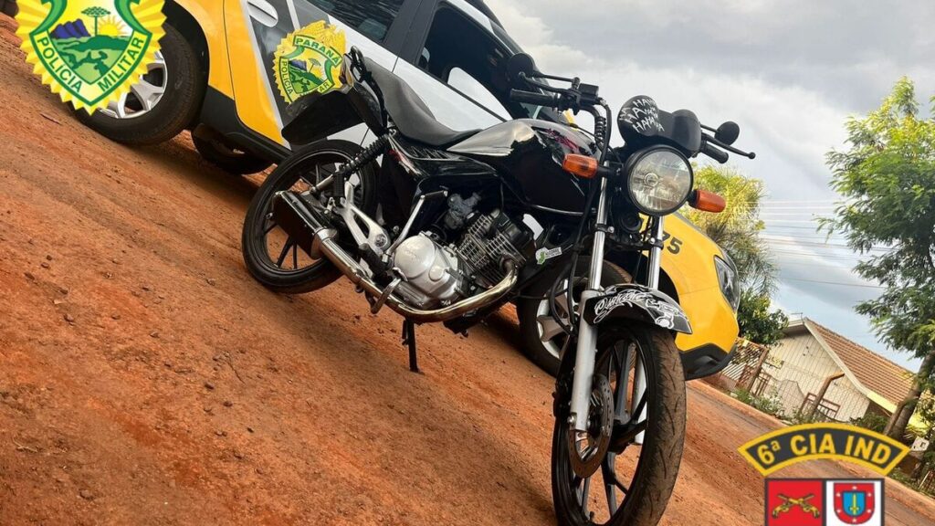 Moto com alerta de roubo em Arapongas é localizada pela PM em Ivaiporã