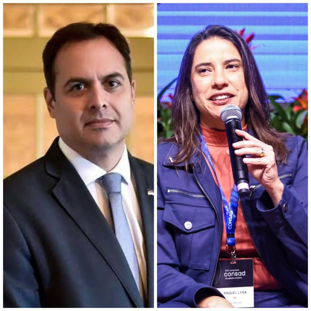 Raquel Lyra (PSDB) poderá enfrentar Paulo Câmara (PSB) nas eleições de 2026