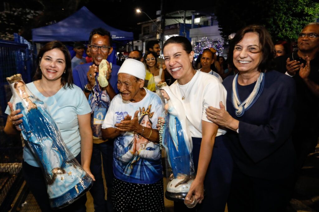 No encerramento da 120ª Festa de Nossa Senhora da Conceição, no Recife, governadora Raquel Lyra reafirma compromisso da gestão com a conclusão da restauração do Santuário do Morro