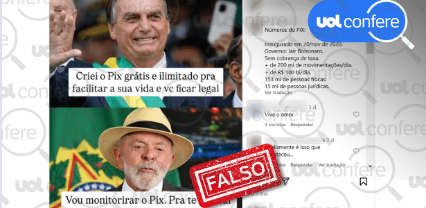 14.jan.2025 - Pix não foi criado pelo governo Bolsonaro, mas pelo Banco Central, que tem autonomia