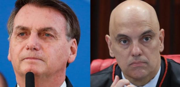 Jair Bolsonaro e Alexandre de Moraes