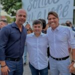 Ao lado de Eduardo da Fonte e Junior Letal, Anderson Correia celebra entrega de acelerador linear no Hospital do Câncer de PE