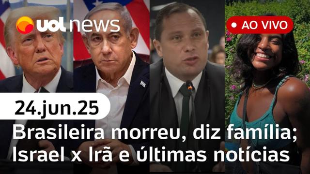 UOL News 1ª Edição com Fabíola Cidral | Programa Completo | 24 de junho de 2025