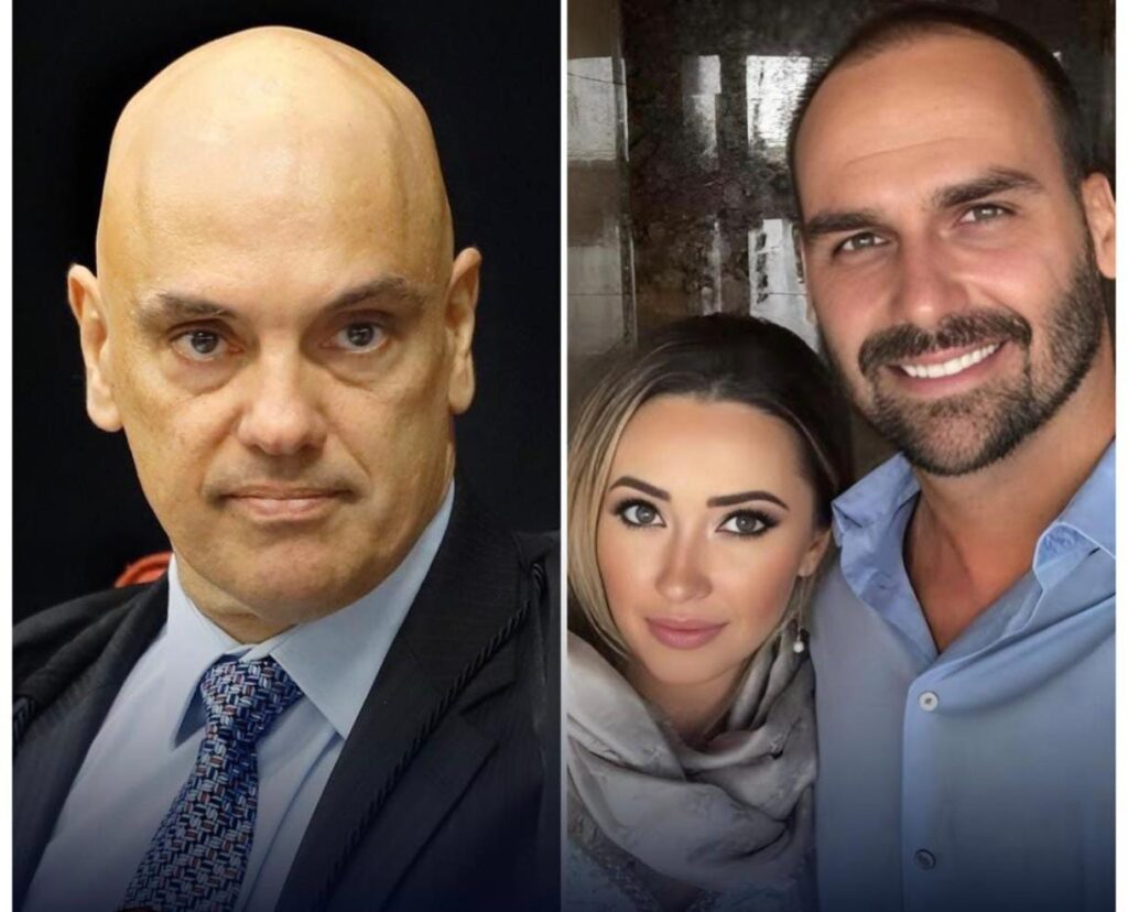Alexandre Moraes Determina Bloqueio das Contas da Esposa de Eduardo Bolsonaro