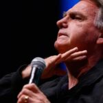 Foto de arquivo de 19/02/2025 do ex-presidente Jair Bolsonaro durante o 1º Seminário Nacional de Comunicação do Partido Liberal