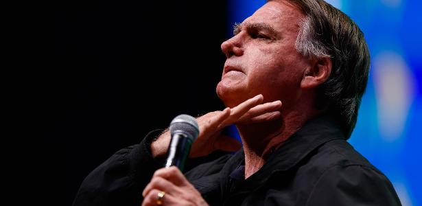 Foto de arquivo de 19/02/2025 do ex-presidente Jair Bolsonaro durante o 1º Seminário Nacional de Comunicação do Partido Liberal