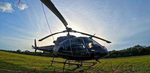 Helicóptero de matrícula PP-IVO sofreu acidente em terra indígena ontem [imagem de arquivo publicada pela Voare]