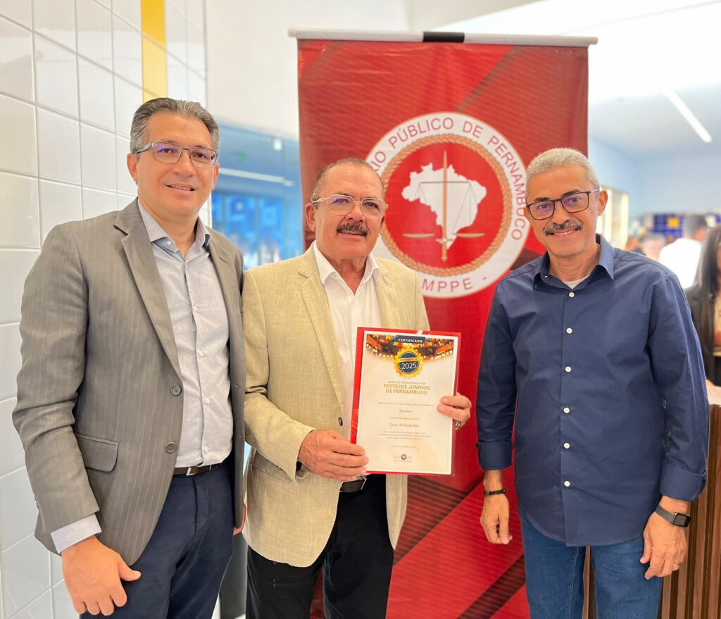 Pelo segundo ano consecutivo, Agrestina recebe Certificado de Transparência dos Festejos Juninos 2025