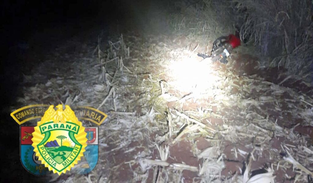 Motociclista morre em queda de moto na PR-525 no Norte do Paraná