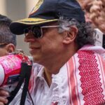 O presidente colombiano Gustavo Petro participou de um ato pró-Palestina em Nova York, nos Estados Unidos