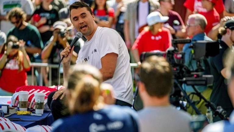 Veja imagens do influenciador trumpista Charlie Kirk