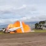 Avião cai durante decolagem na Venezuela e deixa dois mortos - 23/10/2025 - Mundo