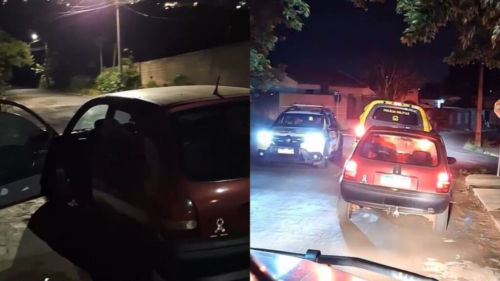 Corsa é recuperado pela Rocam após uma hora do furto em Apucarana