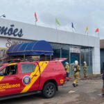 Princípio de incêndio em restaurante de Apucarana mobiliza bombeiros