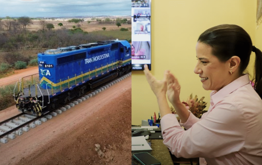 Raquel Lyra celebra lançamento do edital da Transnordestina com investimento de R$ 415 milhões