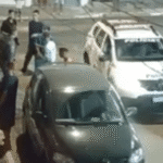 Imagem feita por moradores mostra o momento do disparo