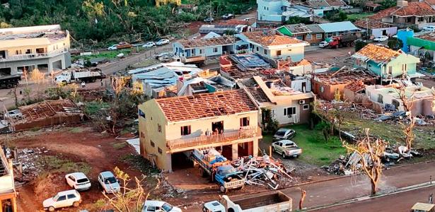 90% da estrutura da cidade de Rio Bonito do Iguaçu foi destruída