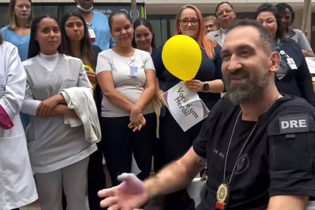 Delegado baleado na Operação Contenção tem alta hospitalar - 13/12/2025 - Cotidiano