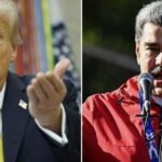 O presidente dos EUA, Donald Trump, e o presidente da Venezuela, Nicolás Maduro