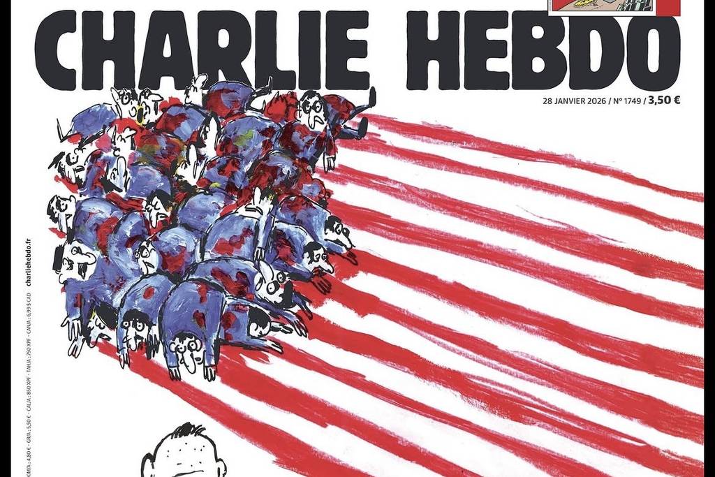 Capa do Charlie Hebdo critica violência do ICE nos EUA - 27/01/2026 - Mundo