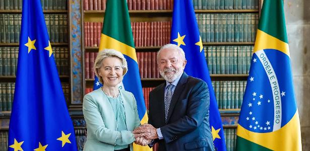 Lula se encontrou com a presidente da Comissão Europeia, Ursula von der Leyen, no Rio de Janeiro