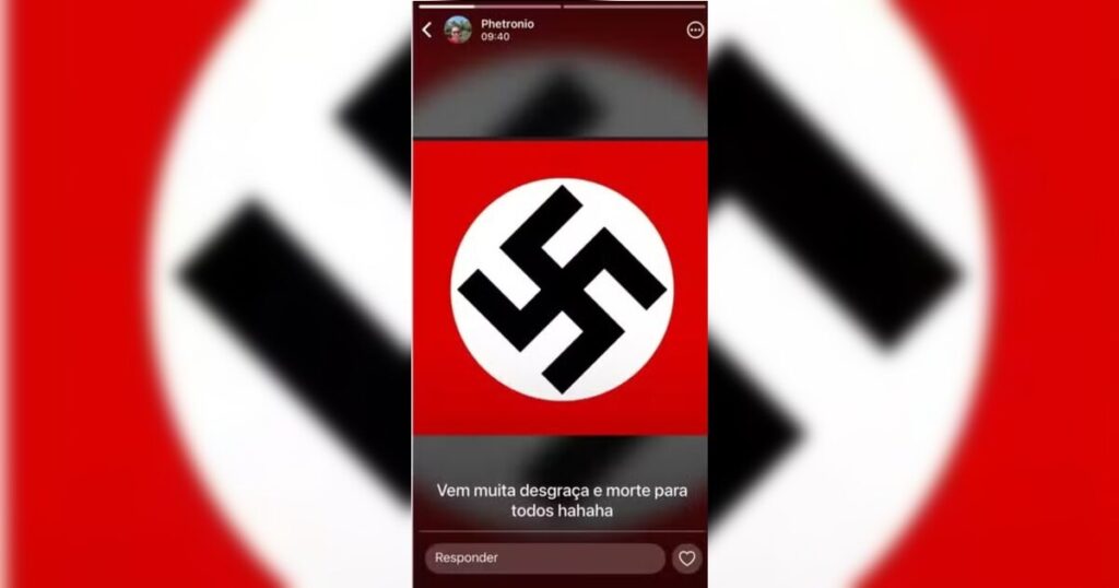 Homem é preso por ameaçar atentado com símbolo nazista no PR