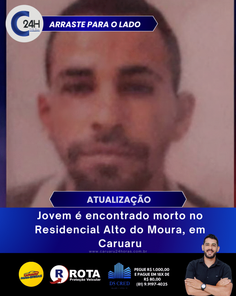 Matéria atualizada: Homem encontrado morto em Caruaru