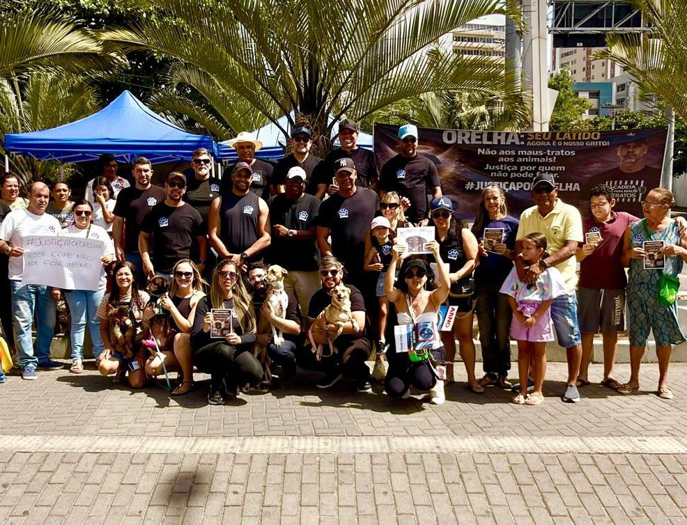 Em Caruaru, Anderson Correia reúne amantes dos animais em manifesto sobre o caso Orelha