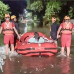 Chuva provoca desalojamentos e inundações em Peruíbe, litoral de SP