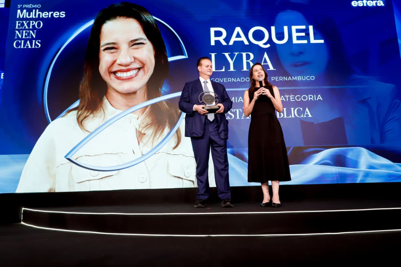 Em reconhecimento nacional, governadora Raquel Lyra recebe Prêmio Mulheres Exponenciais 2026 e defende políticas públicas para população feminina