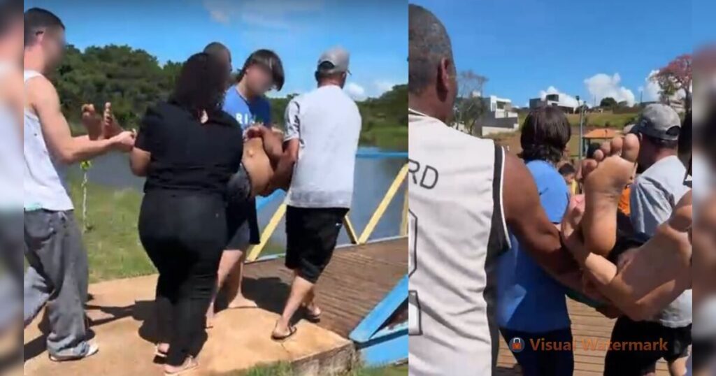 Morador é resgatado de jet ski ao se afogar no Lago Saracura em Faxinal