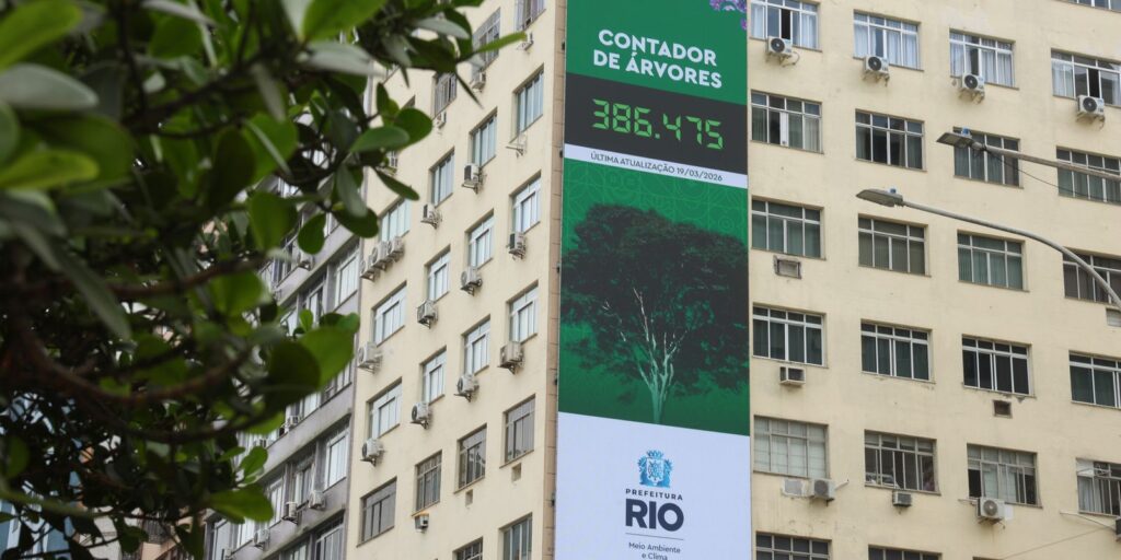 Rio lança painel para população acompanhar plantio de árvores