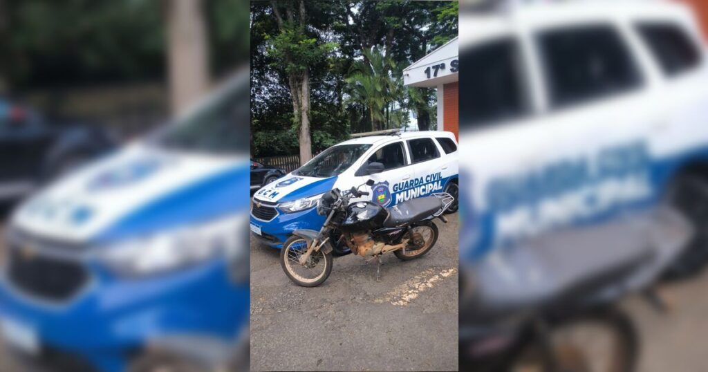 GCM prende homem com moto de placa adulterada e motor roubado