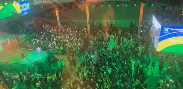 Público se concentra no Mercado Pago Hall para convenção que formaliza nome de Flávio