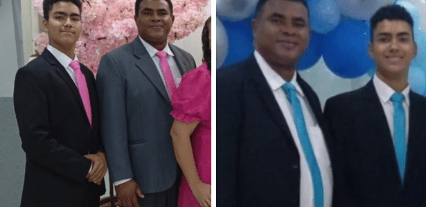 Solemar Rodrigues Mateus, 43, e seu filho de 17 anos morreram em um acidente entre moto e caminhão