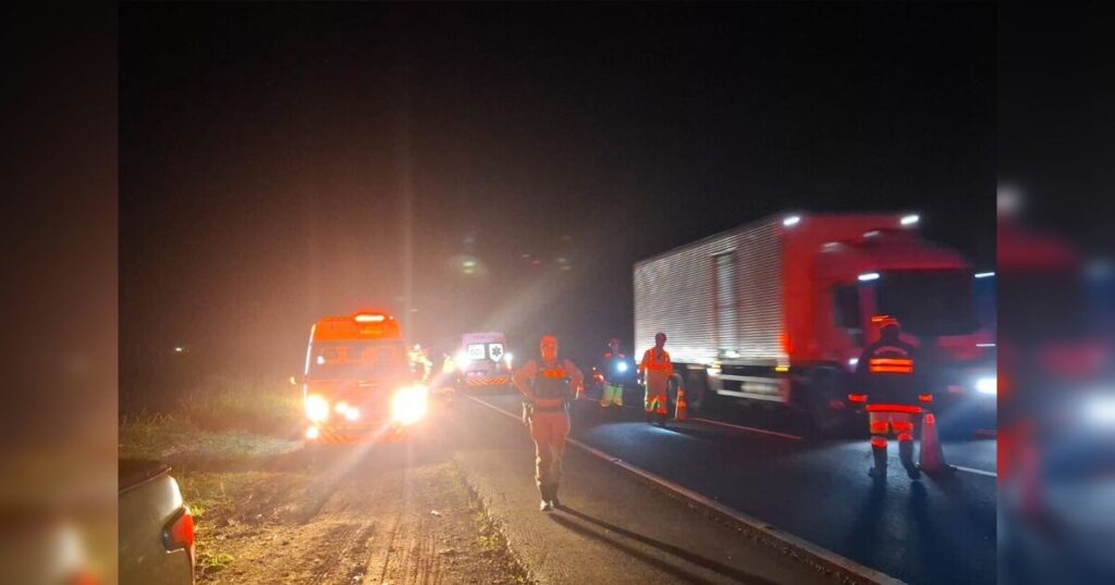 Pedestre morre ao ser atropelado na rodovia PR-444 em Apucarana