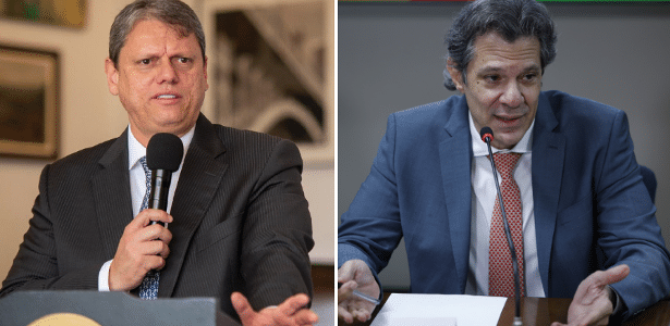 Tarcísio de Freitas (Republicanos) e Fernando Haddad (PT), candidatos ao governo de São Paulo