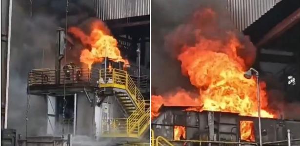 Incêndio atingiu o Porto de Santos, em Santos (SP); chamas já foram controladas